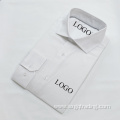 White jacquard shirt 100%cotton for men